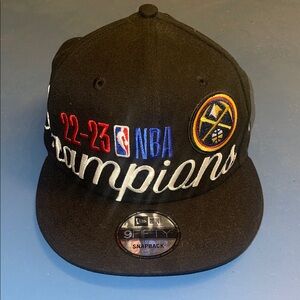 New Era Black NBA Champions 2023 Denver Nuggets Snapback Hat